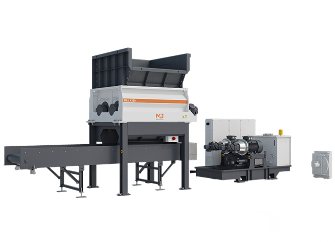 M&J K160 hydraulic pre-shredder