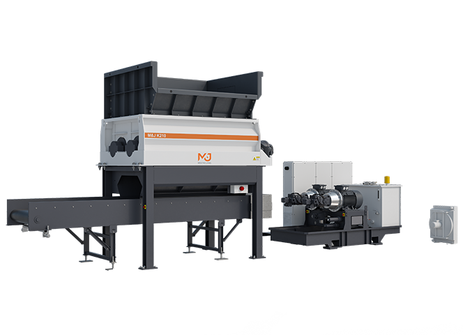 M&J K210 hydraulic pre-shredder