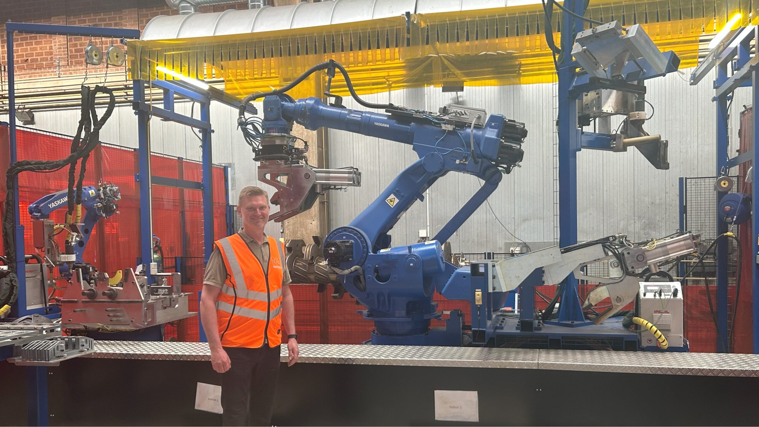 M&J Recycling's welding robot